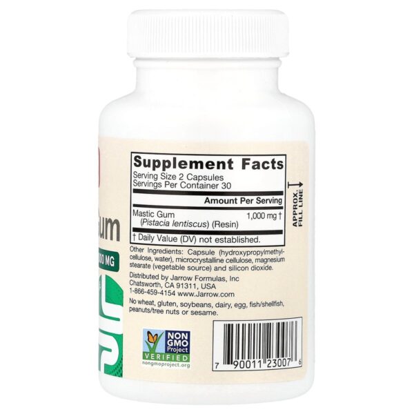 Mastic Gum Jarrow Formulas 1000 mg 60 gélules composition Paris Herba Barona