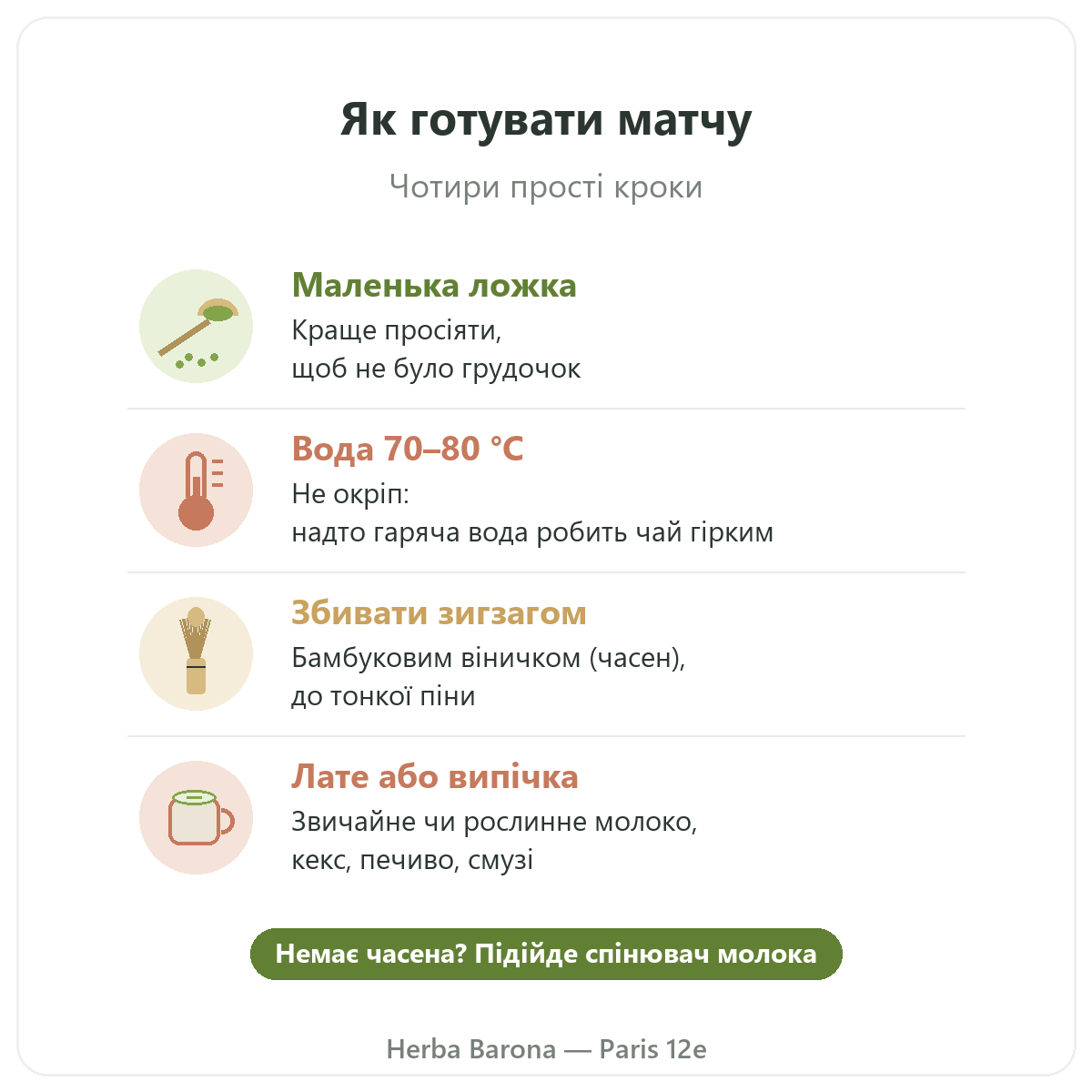 Матча в Парижі: як готувати матчу, Herba Barona Париж 12e