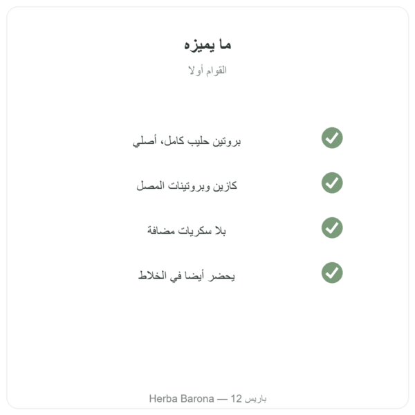 ميلك شيك البروتين بالفراولة Greenwhey 900 غ الجودة Paris Herba Barona