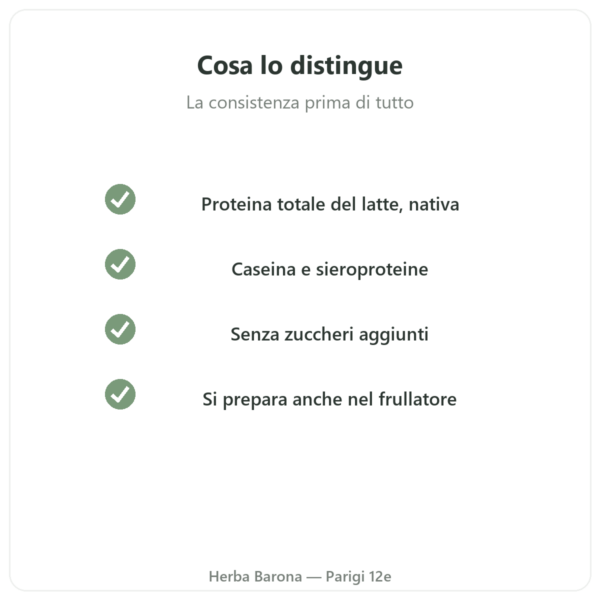 Milkshake Proteico alla Fragola Greenwhey 900 g qualità Paris Herba Barona