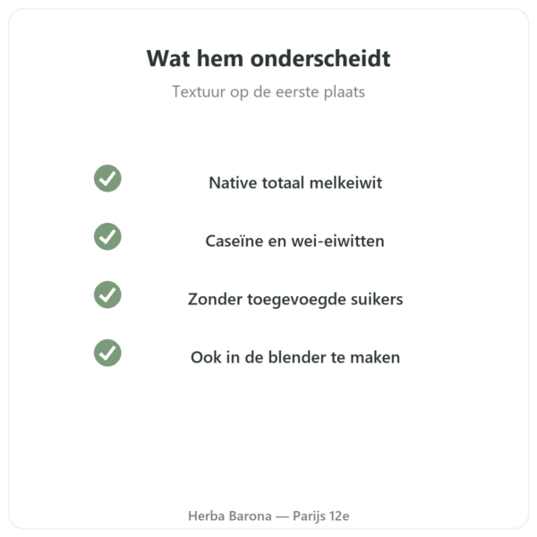 Eiwitmilkshake Aardbei Greenwhey 900 g kwaliteit Paris Herba Barona