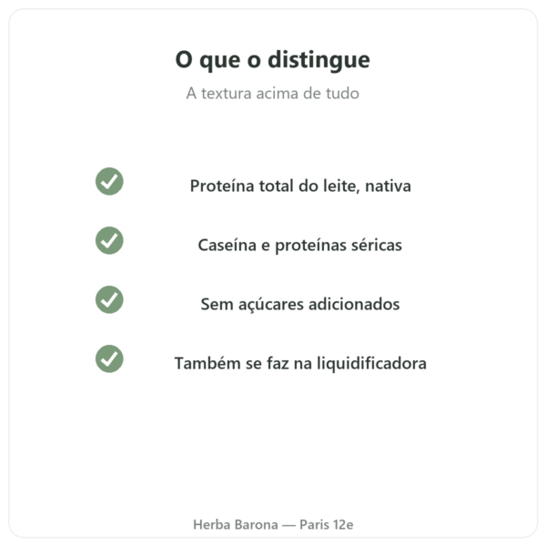 Batido Proteico Morango Greenwhey 900 g qualidade Paris Herba Barona
