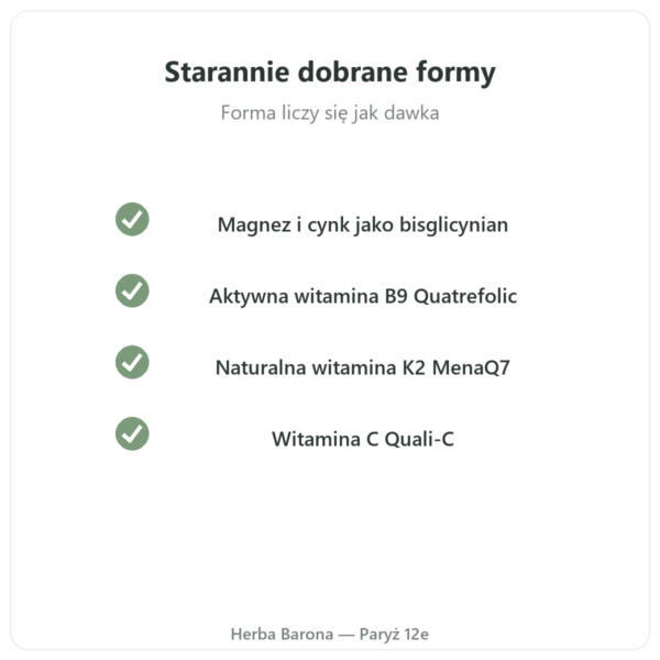 Multiwitaminy i Minerały Greenwhey 120 kapsułek jakość Paris Herba Barona
