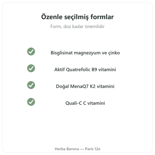 Greenwhey Multivitamin ve Mineral 120 Kapsül kalite Paris Herba Barona