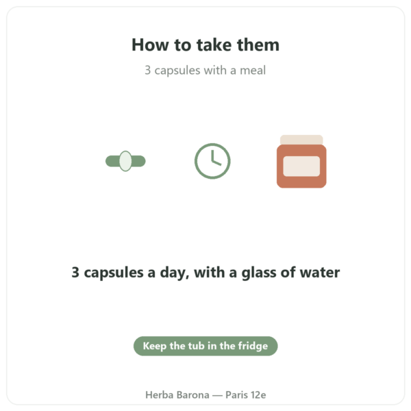 Omega 3 Epax® Nutripure 270 capsules how to use Paris Herba Barona