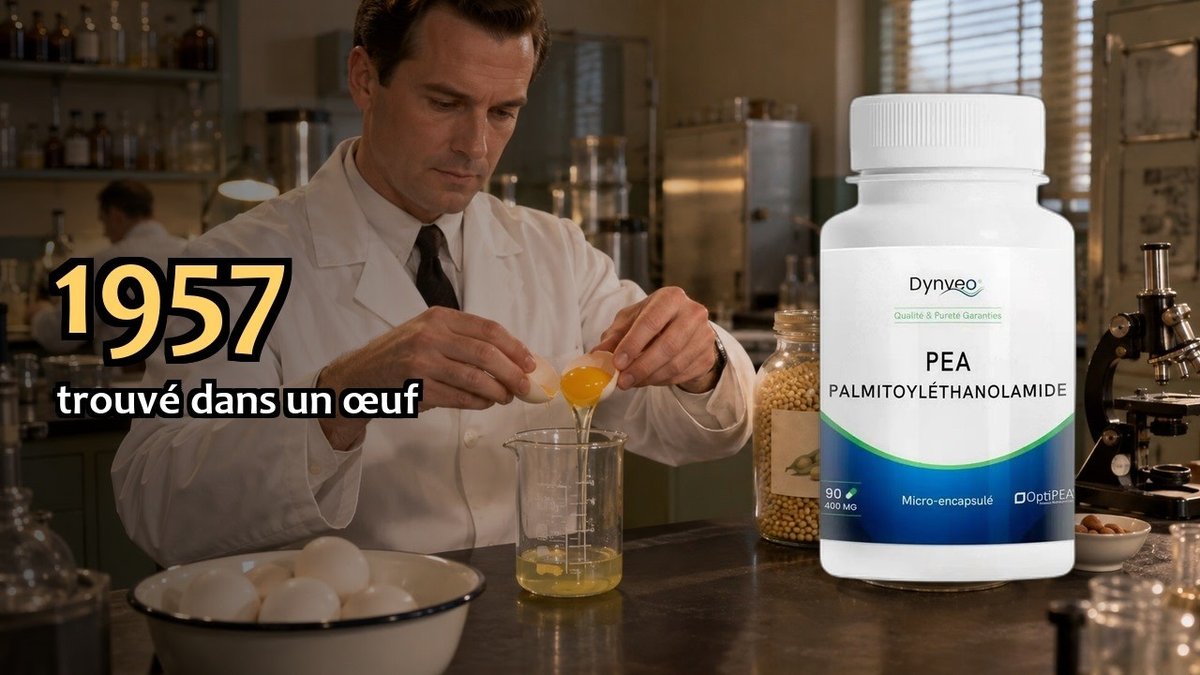 Vidéo PEA palmitoyléthanolamide Dynveo Palmitoyléthanolamide PEA Dynveo 90 Gél. 400 mg Paris Herba Barona