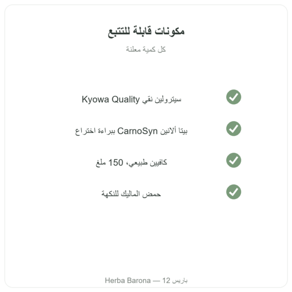 مكمّل ما قبل التمرين Greenwhey بالليمون والنعناع 300 غ الجودة Paris Herba Barona