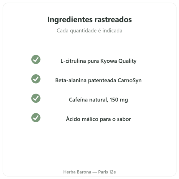 Pre-Workout Greenwhey Limão & Hortelã 300 g qualidade Paris Herba Barona
