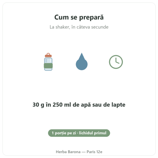 Proteină din ou pulbere Ciocolată – Nutrimuscle – 1 kg mod de utilizare Paris Herba Barona