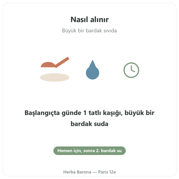 Sarı Psyllium Tohum Kabuğu 300 g – Nature et Partage kullanım Paris Herba Barona