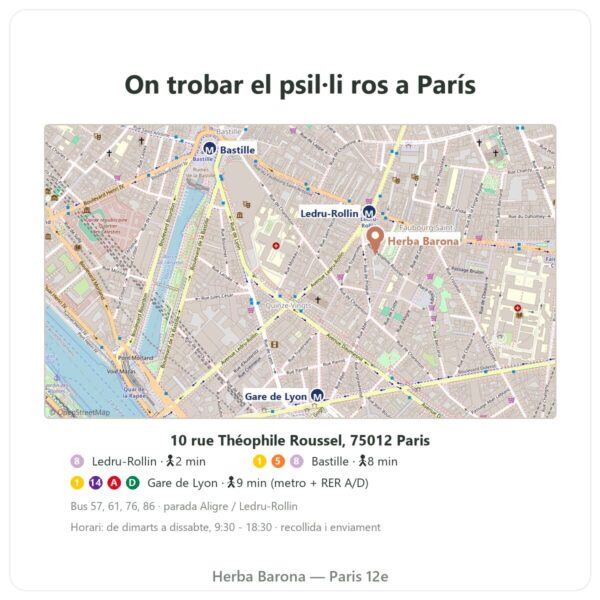 On trobar-lo Psil·li ros, tegument 300 g – Nature et Partage - Herba Barona Paris