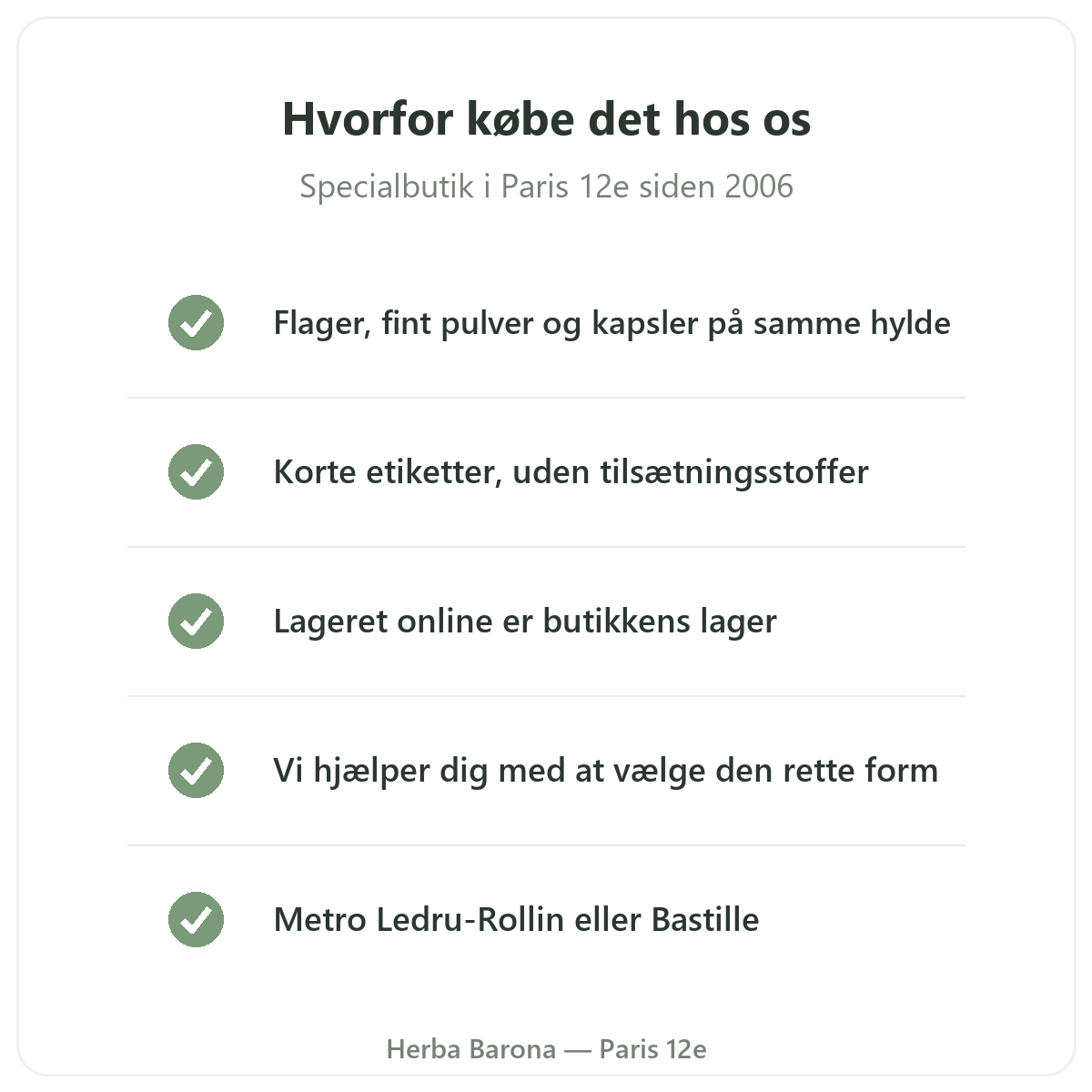 Psyllium i Paris: hvorfor købe det hos Herba Barona Paris 12e