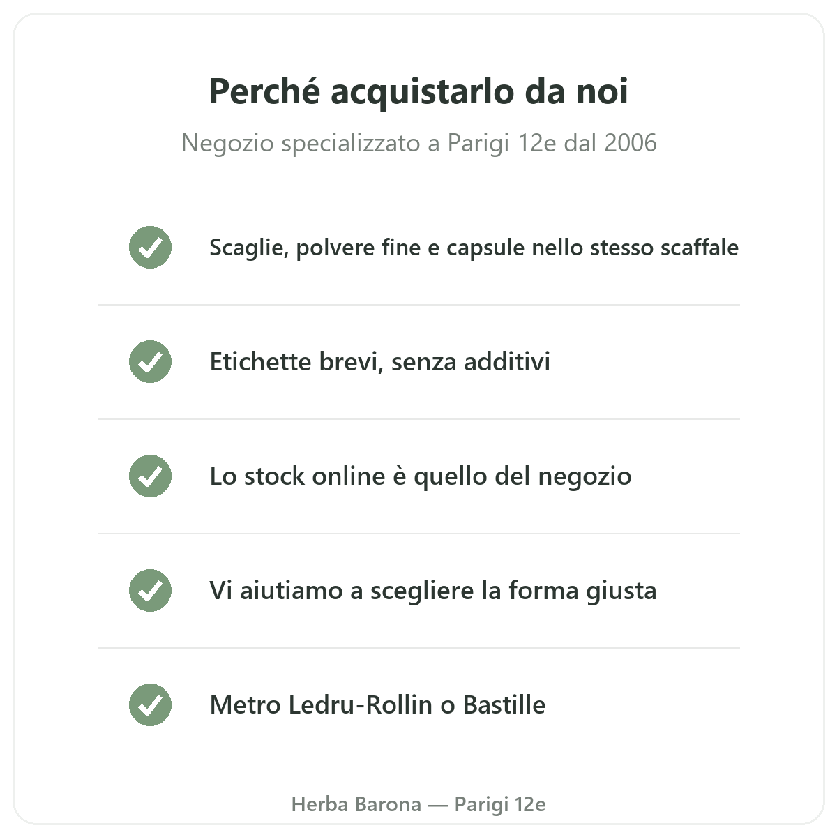 Psyllium a Parigi: perché acquistarlo da Herba Barona Parigi 12e