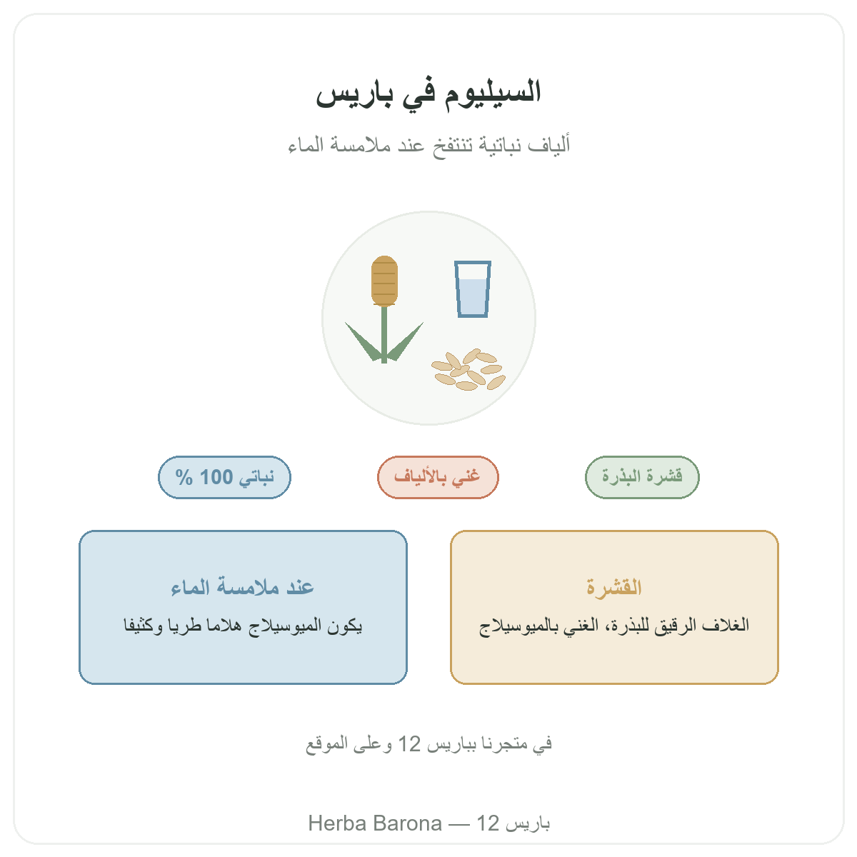 السيليوم في باريس: تعريف لدى Herba Barona في الدائرة 12 بباريس