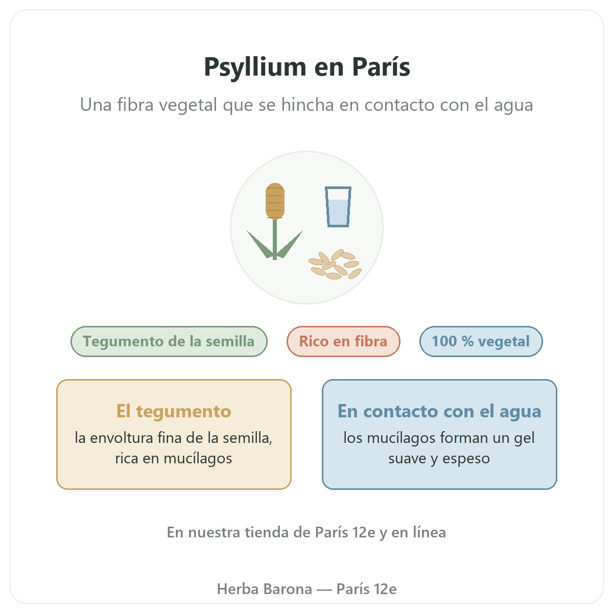 Psyllium en París: presentación en Herba Barona París 12e
