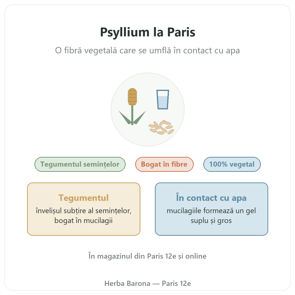 Psyllium la Paris: prezentare la Herba Barona Paris 12e