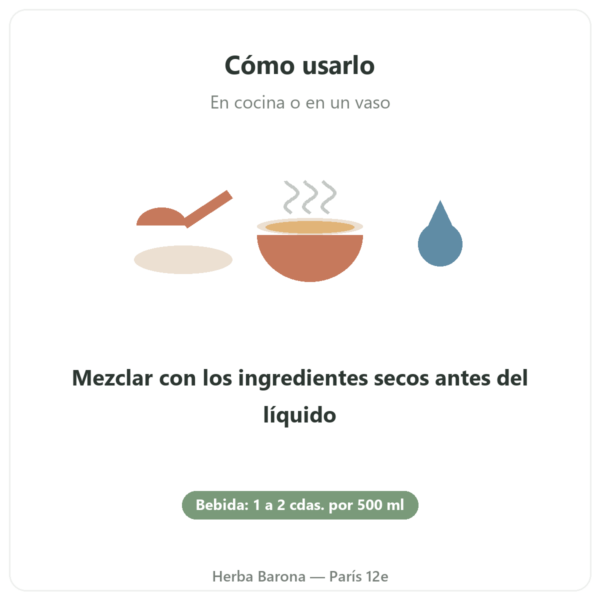 Polvo extrafino de psyllium ecológico 300 g – Nature et Partage modo de empleo Paris Herba Barona