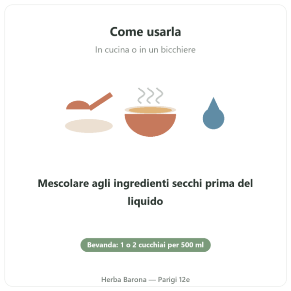 Polvere extra fine di psyllium biologico 300 g – Nature et Partage modo d'uso Paris Herba Barona