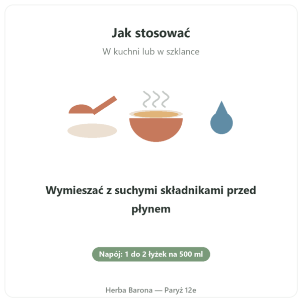 Ekologiczny ekstra drobny proszek z psyllium 300 g – Nature et Partage sposób użycia Paris Herba Barona
