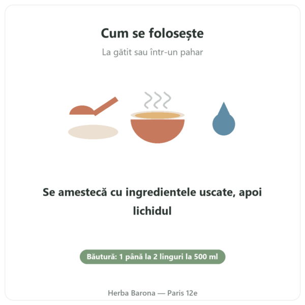 Pudră extra fină de psyllium bio 300 g – Nature et Partage mod de utilizare Paris Herba Barona