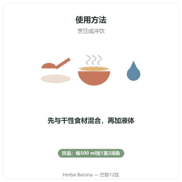 有机超细车前子粉 – Nature et Partage – 300 g 使用方法 Paris Herba Barona