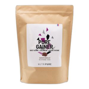 Pure Gainer Chocolat Nutripure 28 g protéines sachet 1,2 kg 15 doses Paris Herba Barona