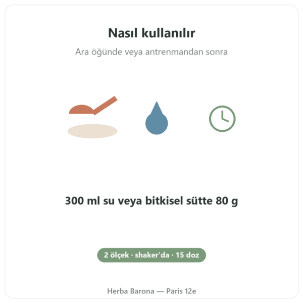 Pure Gainer Çikolata Nutripure 1,2 kg kullanım şekli Paris Herba Barona