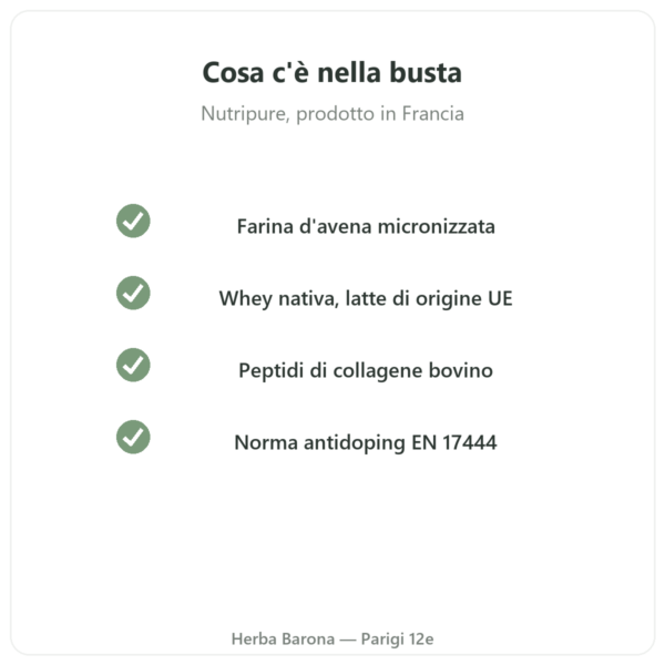 Pure Gainer Cioccolato Nutripure 1,2 kg qualità Paris Herba Barona