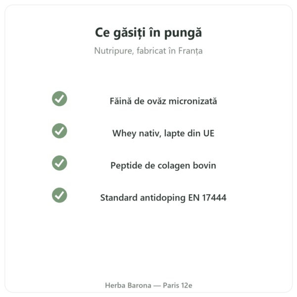 Pure Gainer Ciocolată Nutripure 1,2 kg calitate Paris Herba Barona