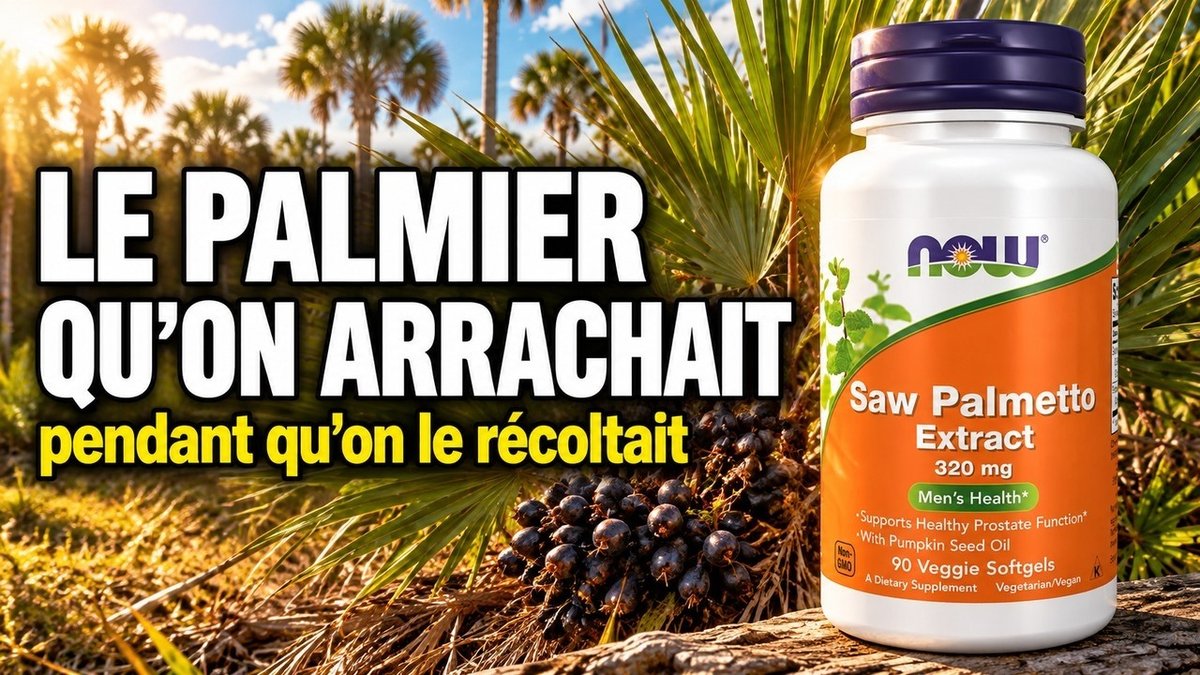 Vidéo Saw Palmetto extrait 320 mg Now Foods Saw Palmetto Extract 320mg Now Foods 90 Softgels Paris Herba Barona
