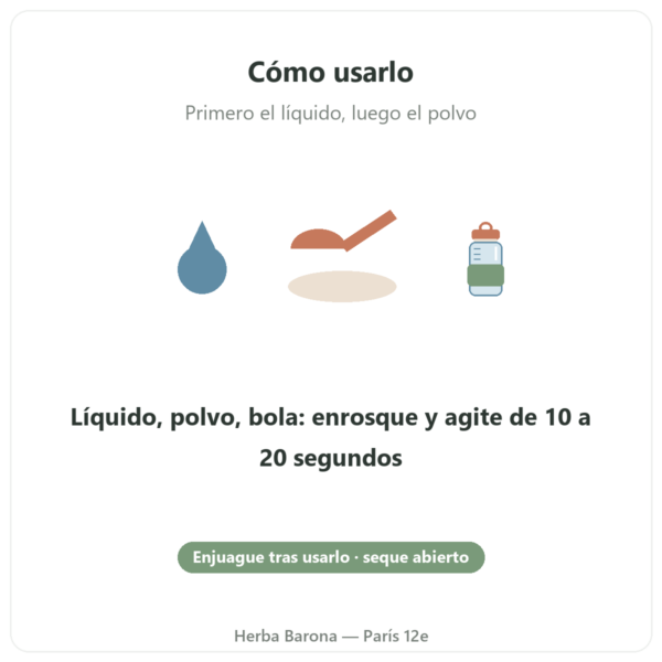 Shaker Nutripure 600 ml con bola de acero inoxidable modo de empleo Paris Herba Barona