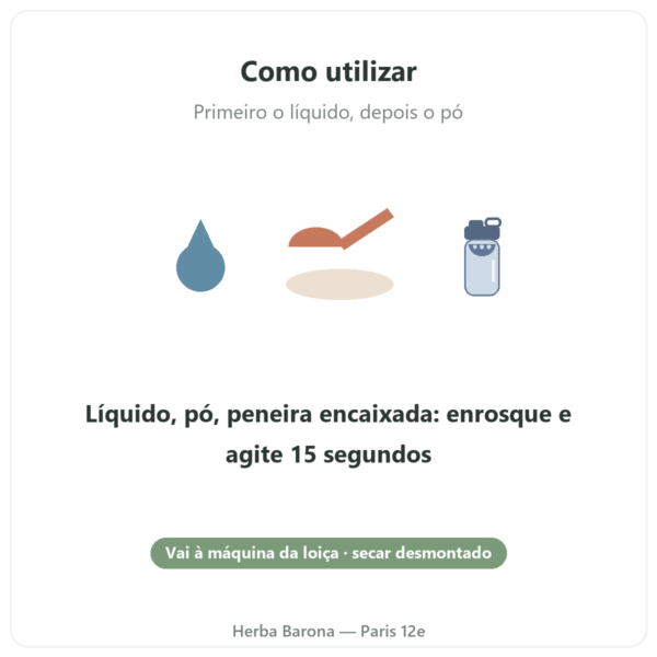Shaker desportivo Dynveo 700 ml modo de utilização Paris Herba Barona