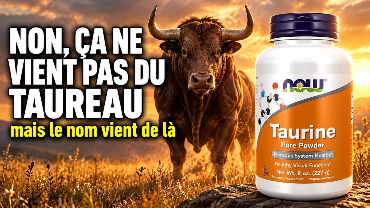 Vidéo Taurine en poudre pure Now Foods Taurine Pure Powder Paris Herba Barona