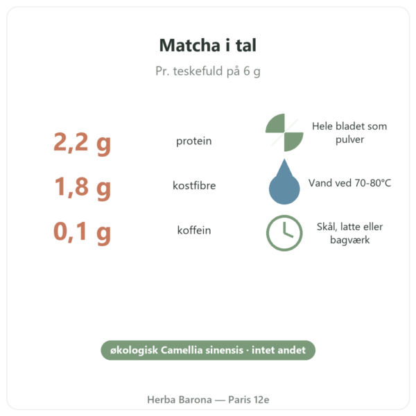 Japansk økologisk matcha-te pulver 400 g – Bioptimal tal Paris Herba Barona