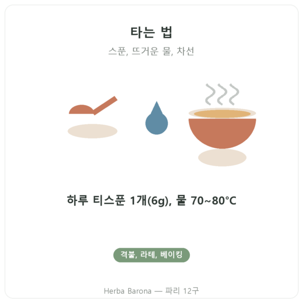 Bioptimal 일본산 유기농 말차 파우더 400g 타는 법 Paris Herba Barona