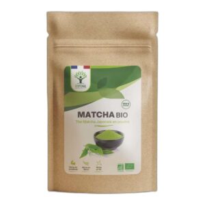Thé Matcha Japonais bio en poudre Bioptimal 100 % matcha sachet 150 g Paris Herba Barona