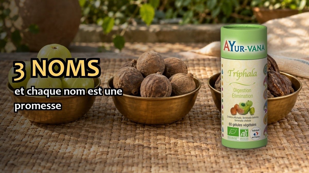 Vidéo Triphala 120 gélules Ayur-vana Paris Herba Barona