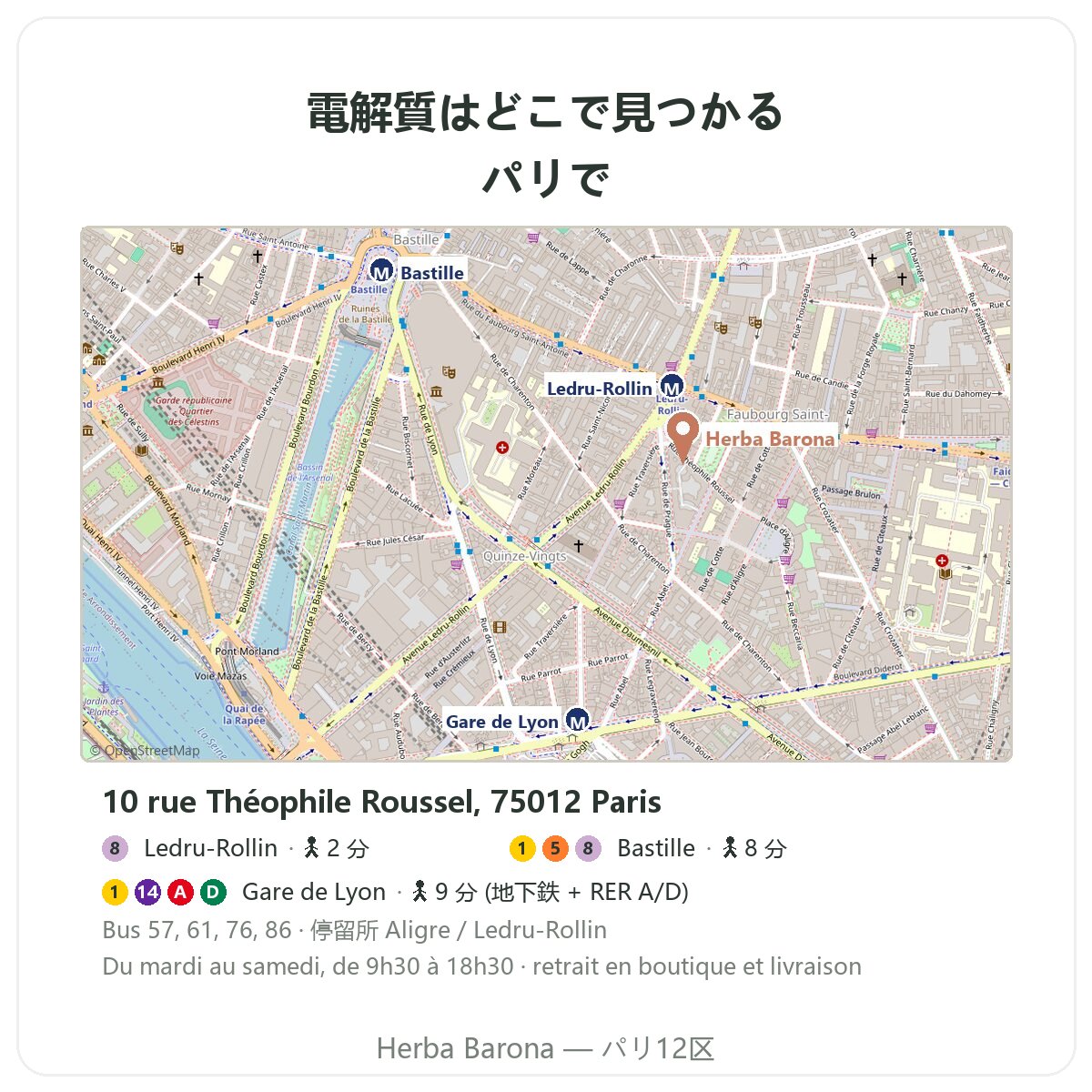 電解質 Herba Barona