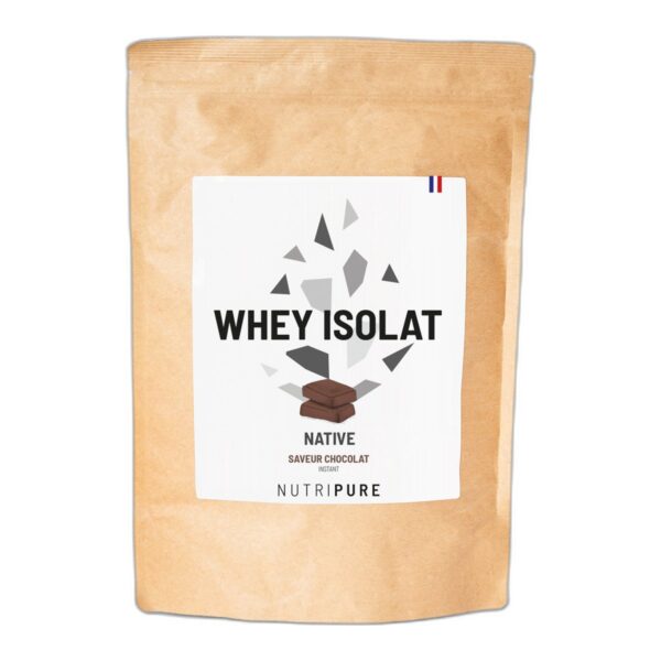 Whey Isolate Chocolat Nutripure 22 g protéines 750 g 25 doses Paris Herba Barona