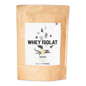 Whey Isolate Vanille Nutripure 24 g protéines 750 g 25 doses Paris Herba Barona